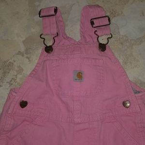 Pink carhartt overalls